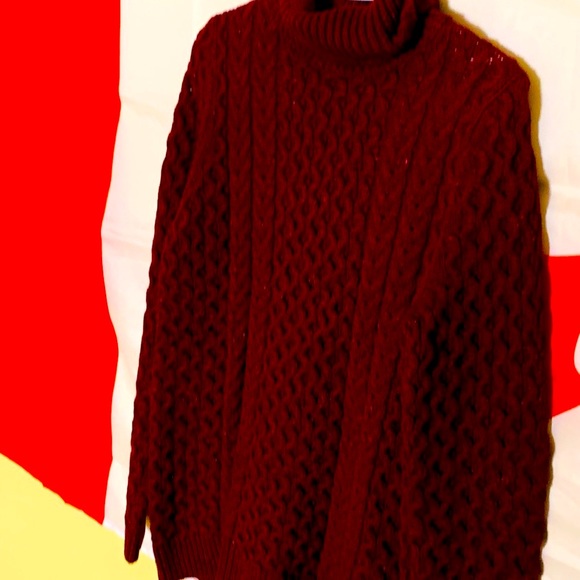 NWT Land’s End Women’s Turtleneck Green Sweater Brand New without tag - Picture 3 of 3